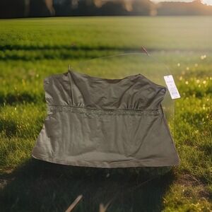 Women's XL Chocolate Brown, Espresso, Color, Camisole Lace‎ Detail Layering Cool
